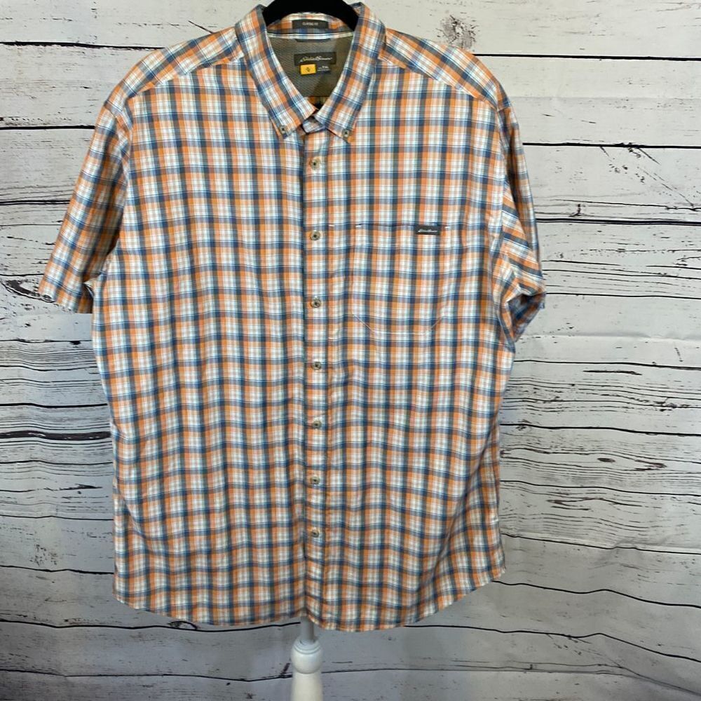 Eddie Bauer Oxford short sleeve shirt extra large tall￼